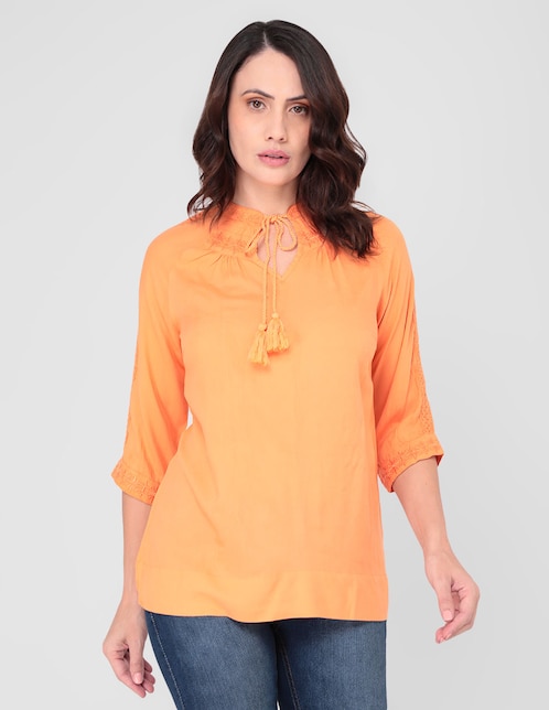 Blusa manga 3/4 para mujer
