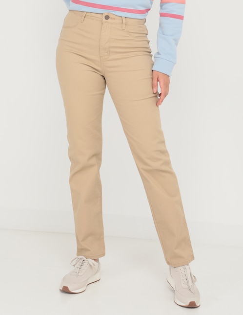 PANTALON WEEKEND, 36, KHAKI CLARO LISO