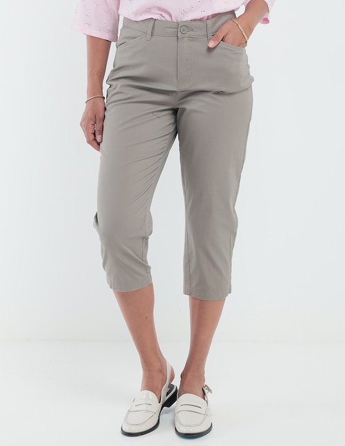 Pantalón capri slim para mujer 1