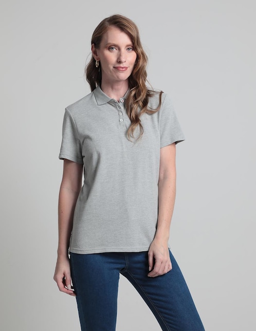 Playera tipo polo para mujer 1