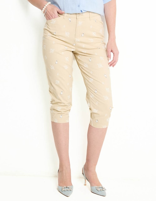 Pantalón capri slim para mujer 1