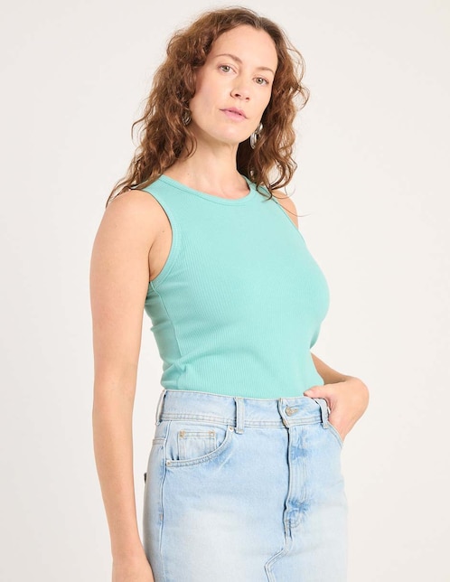 Top cuello redondo tirante ancho 1