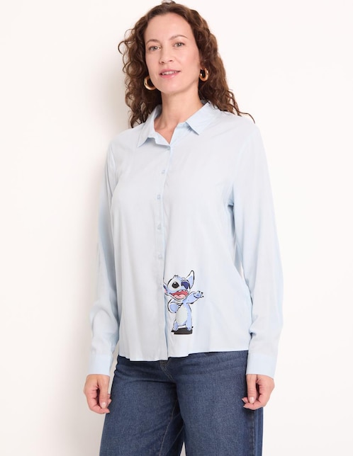 Blusa manga larga para mujer