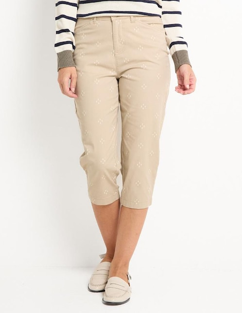 Pantalón capri slim para mujer 1