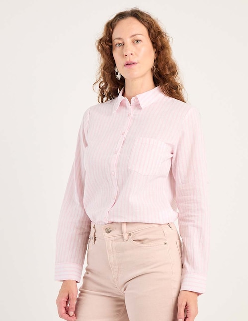 BLUSA WKM25010-P, EG, MALVA BLANQUEADO
