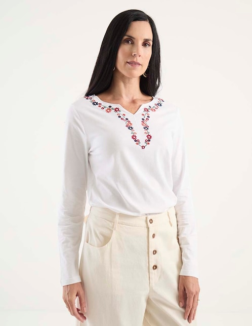 PLAYERA WKM25234-10 WEEKEND, G, BLANCO