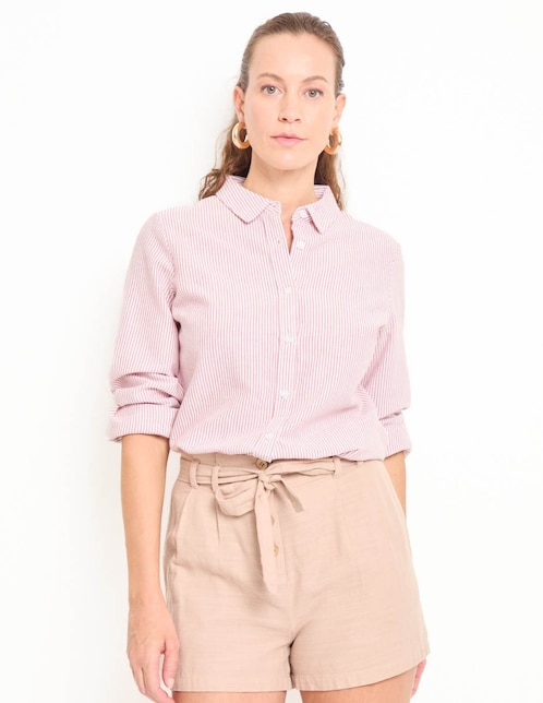 Blusa manga larga para mujer