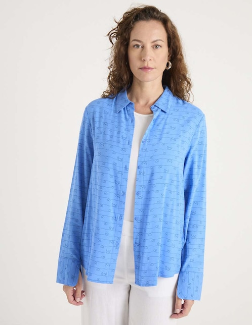 Blusa manga larga para mujer 1