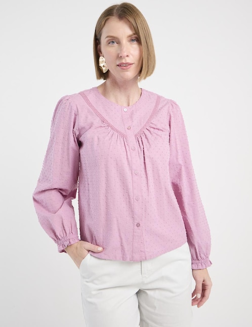 Blusa manga larga para mujer 1