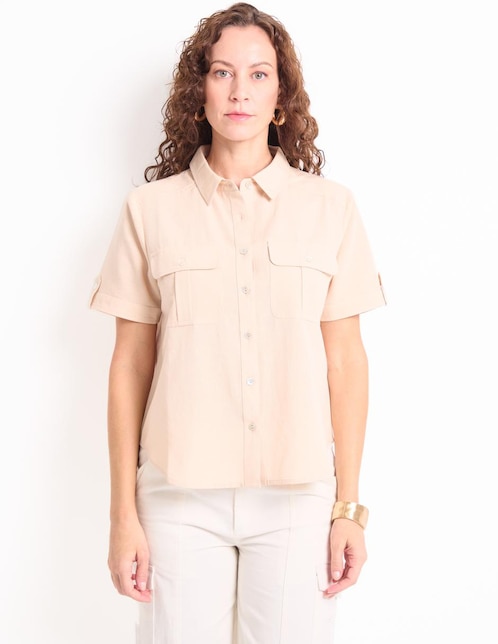 Blusa manga larga para mujer