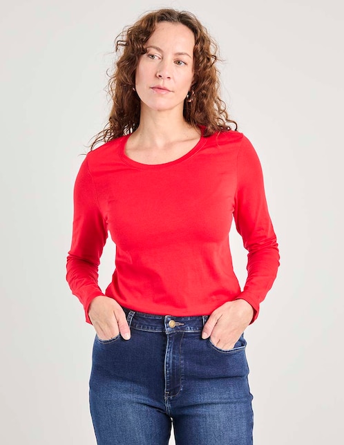 PLAYERA WKM25045-P08, CH, CARMÍN CLARO