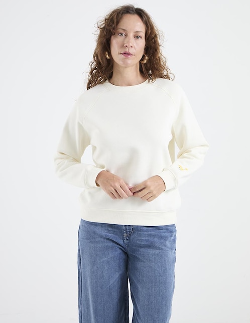SUDADERA WKM26010-01 WEE, EG, VAINILLA