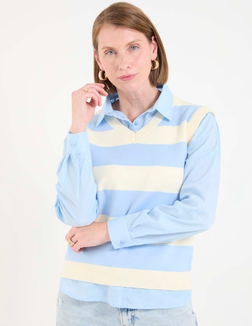 SUETER WKMR26501-01 W, M, AZUL CELESTE