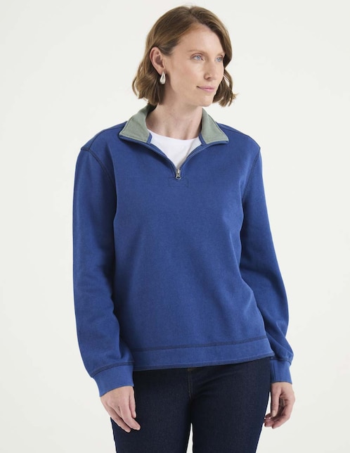 Sudadera con cuello a constraste Weekend para mujer