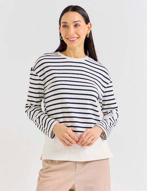 SUDADERA WKM26056-02 WEEKE, EG, BLANCO