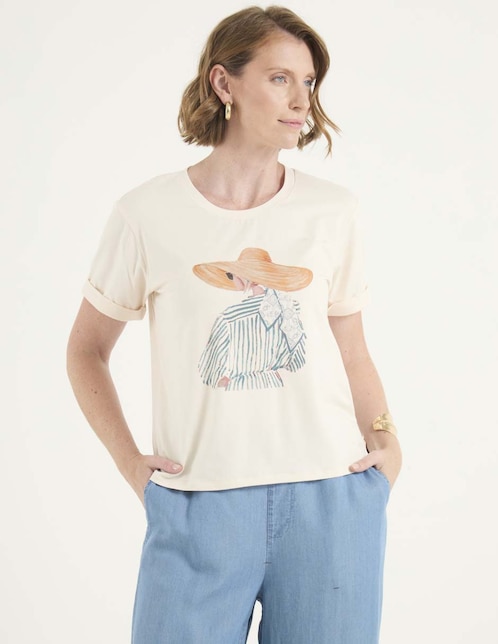 PLAYERA WKM26312-02, EG, ARENA BLANCA
