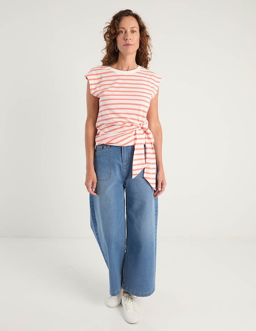 Jeans acampanado para mujer 1