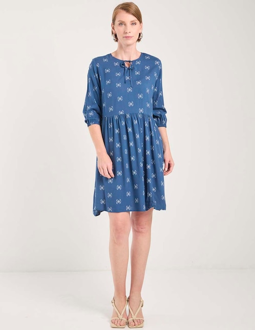VESTIDO L RODILLA W, G, MARINO OBSCURO