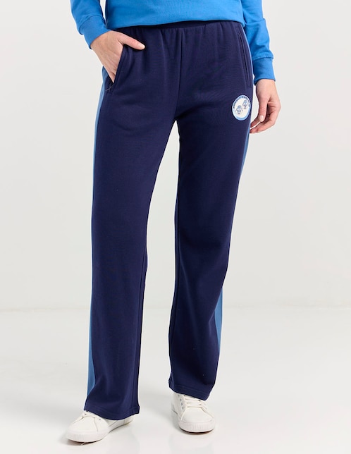 Pants straight con elástico para mujer 1