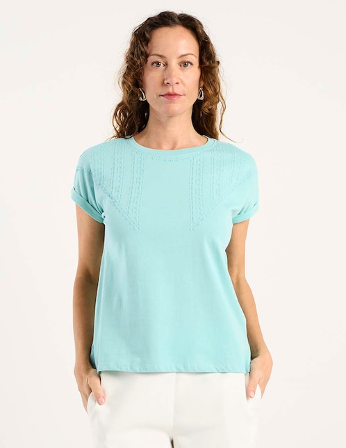 PLAYERA WKMR26576-03 WE, G, VERDE AGUA