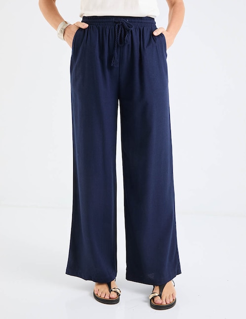 PANTALON WEEKEND, M, AZUL MARINO LISO C