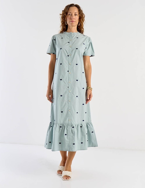 VESTIDO WEEKEND, EG, AZUL MEDIEVAL WKM2