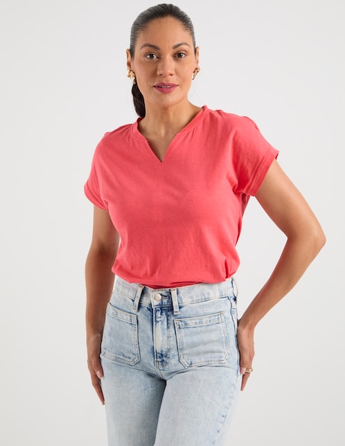 Playera manga corta para mujer 1