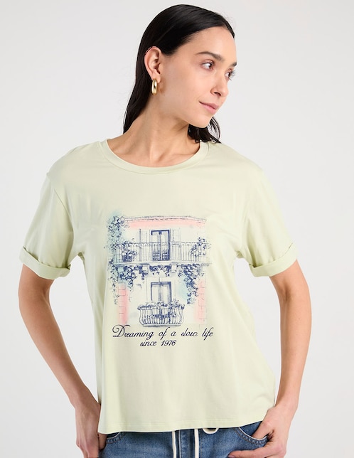 PLAYERA WKM26315-05 WEE, EG, FOG GREEN