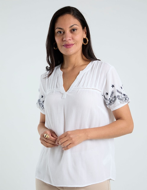 Blusa manga corta para mujer 1