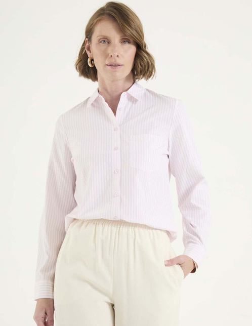 Blusa manga larga para mujer