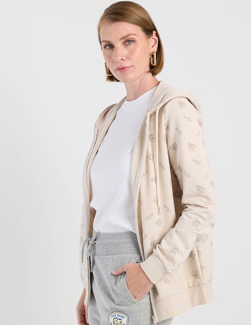 Sudadera con capucha y bolsa Pluto para mujer 1