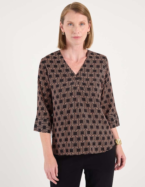 Blusa manga 3/4 para mujer 1