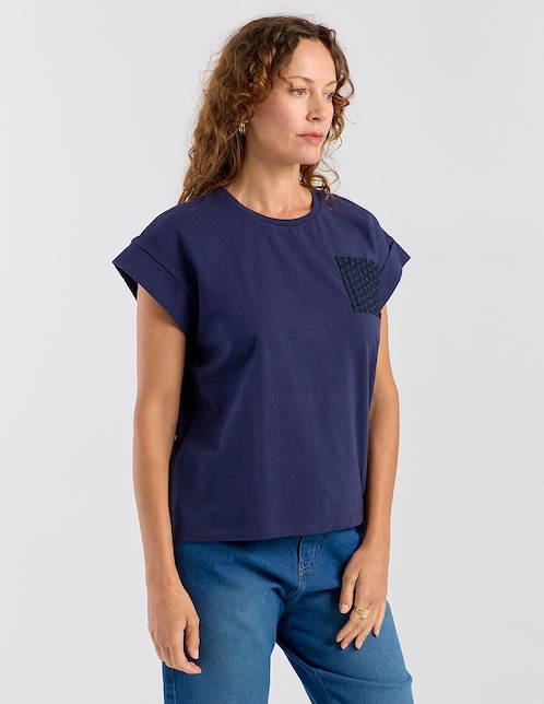 PLAYERA WKMR26678-06, CH, AZUL MARINO