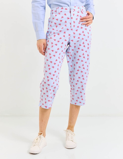 Pantalón capri slim para mujer 1
