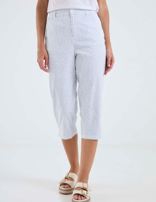 Pantalón capri slim para mujer 1
