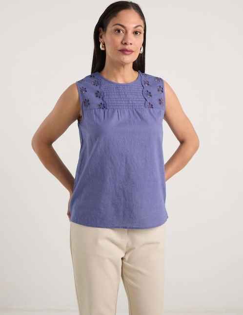 BLUSA WKMR26630-05 WE, M, GRANITO AZUL