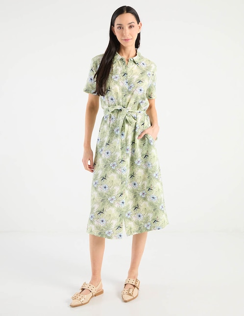 Vestido a la rodilla casual para mujer 1