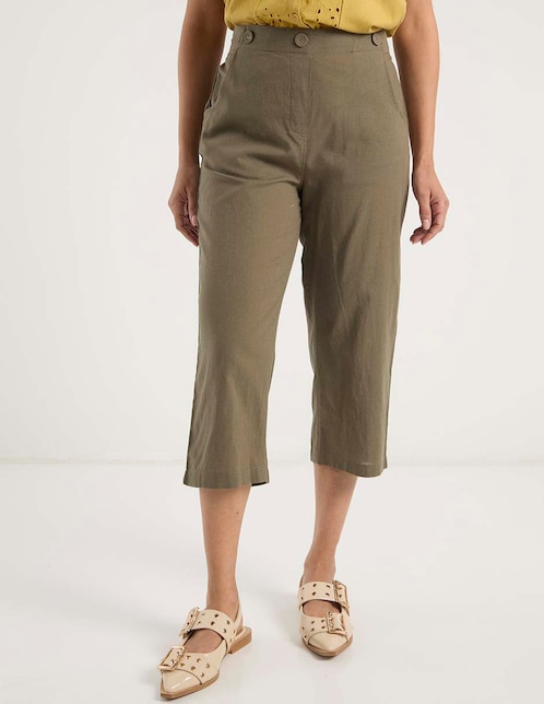 Pantalón capri slim para mujer 1