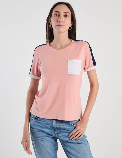 PLAYERA WKMR26755-02 WEEKE, CH, SALMÓN