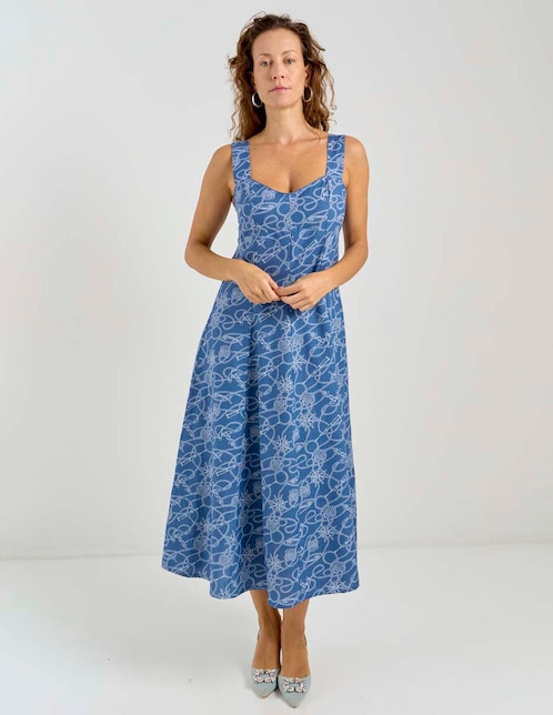 Vestido midi casual Weekend para mujer