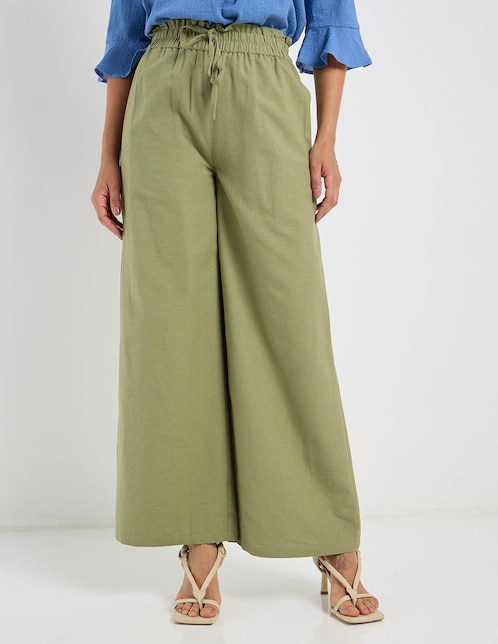 Pantalón relaxed amplio para mujer 1