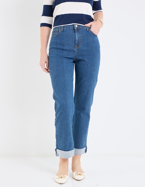 Jeans straight para mujer 1