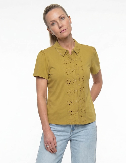 BLUSA WKM26013-07 WEE, CH, ORO ANTIGUO