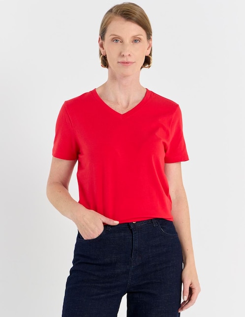 PLAYERA WKMV26305-01, G, CARMÍN CLARO