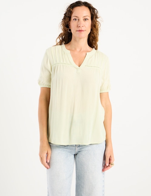 Blusa Weekend manga corta para mujer