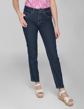 Jeans Straight Weekend Corte Cintura Para Mujer