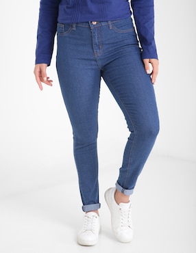 Jeans Skinny Weekend Corte Cintura Para Mujer