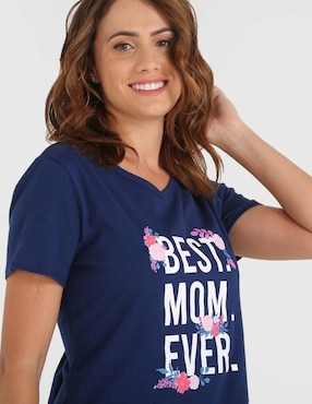 Playera manga corta Weekend cuello redondo para mujer
