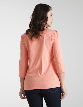 Playera manga 3/4 Weekend cuello redondo para mujer