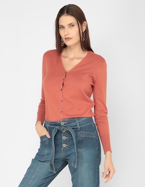 Suéter Weekend para mujer cuello V